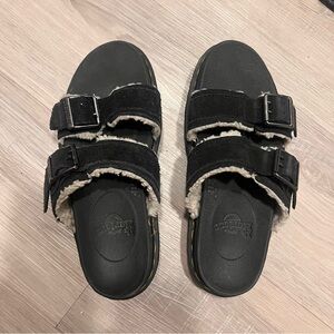 Dr. Martens Myles Slide Fluffy Sandals